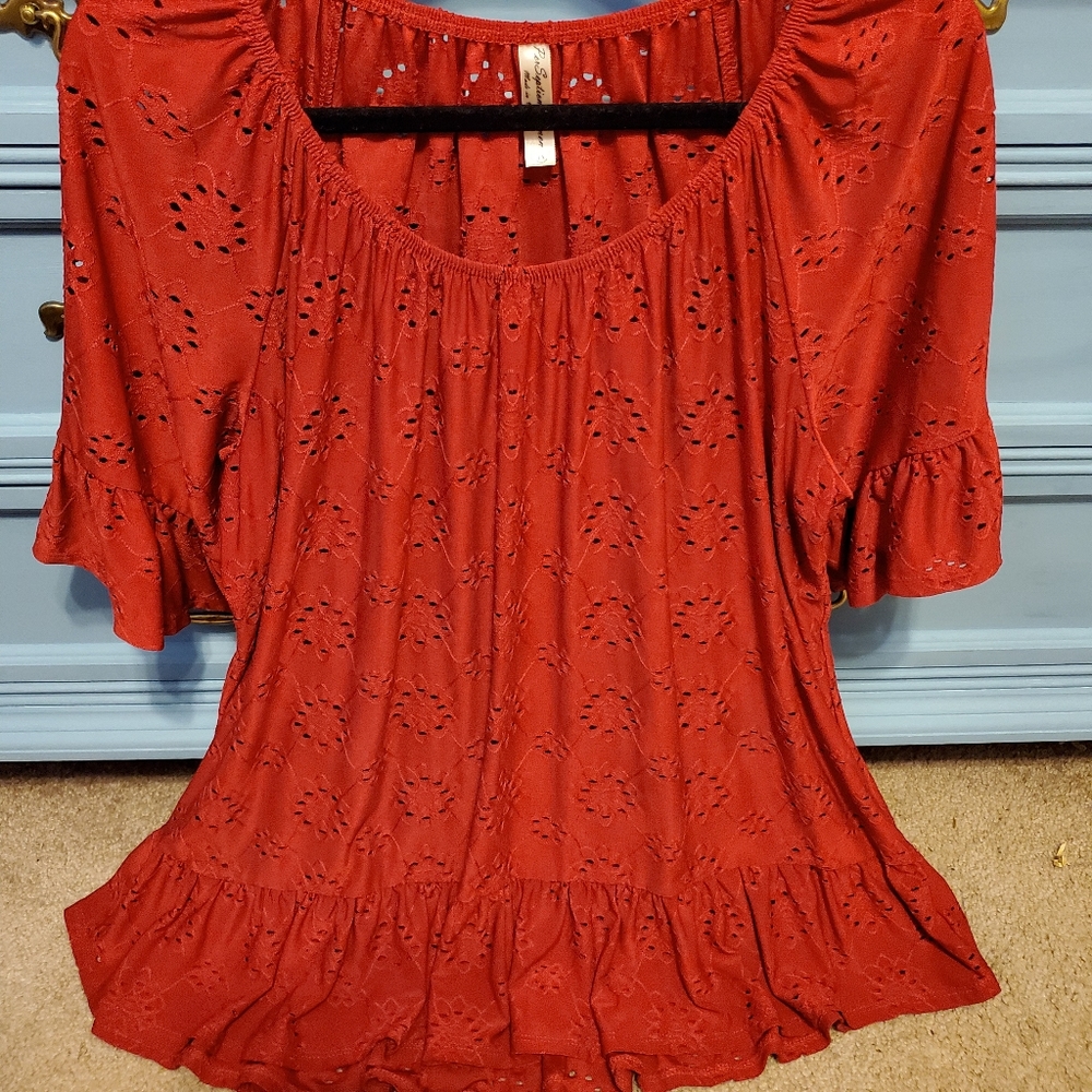 Blouse 1X red